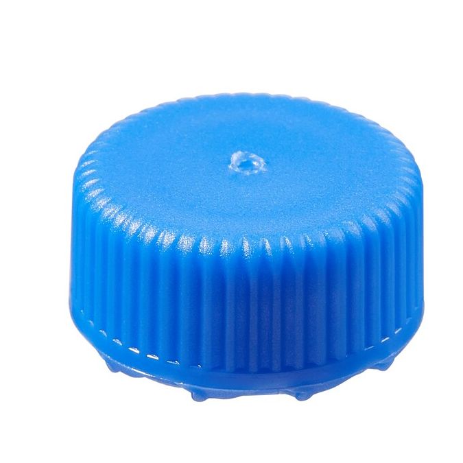 Thermo Scientific Nalgene PPCO Low-Profile Closures for Micro Packaging Vials - Nonsterile, Bulk Pack - Blue - 11 mm - Case of 1000 - 362821-0116