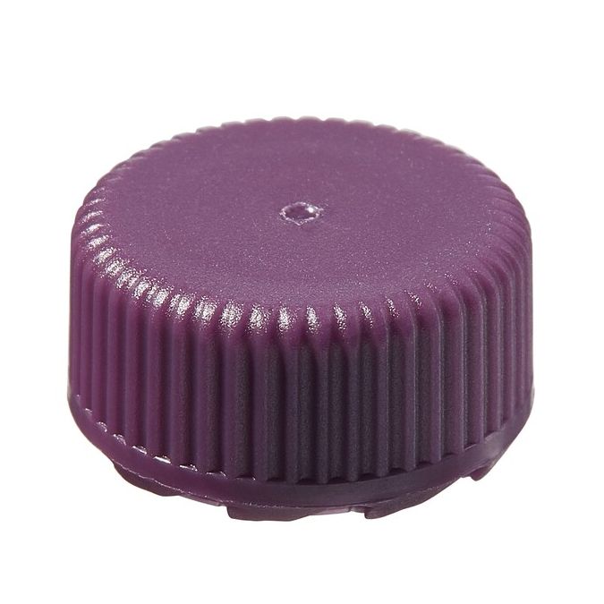 Thermo Scientific Nalgene PPCO Low-Profile Closures For Micro Packaging Vials - Nonsterile, Bulk Pack - Purple - 11 mm - Case of 1000 - 362821-0118