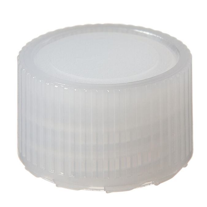 Thermo Scientific Nalgene HDPE High Profile Closures with Color Coders for Micro Packaging Vials - Sterile, Bulk Pack - Natural - 11 mm - Case of 1000 - 342830-0119