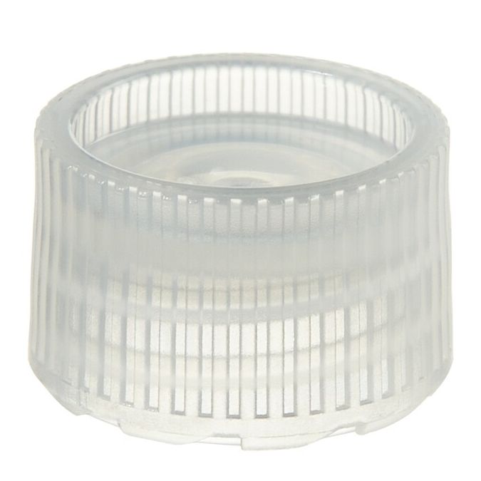 Thermo Scientific Nalgene PPCO High Profile Closures with Color Coders for Micro Packaging Vials - Sterile, Bulk Pack - Clear (no coder) - 11 mm - Case of 1000 - 342820-0110