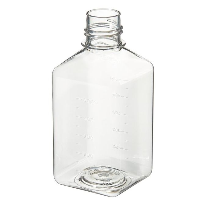  342044-0650 Nalgene Square PET Media Bottles Without Closure: Sterile, Shrink-Wrapped Trays, - ()