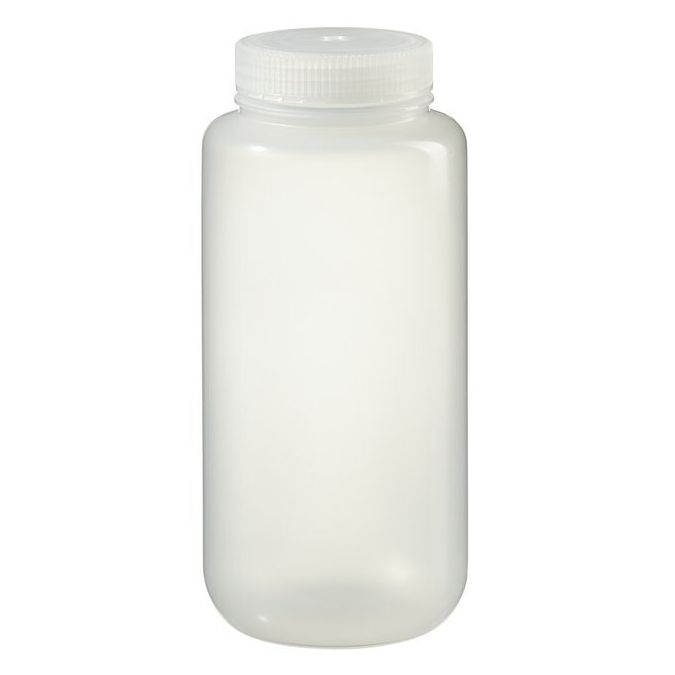 Thermo Scientific 312187-0032 Nalgene Wide-Mouth PPCO Packaging Bottles with Closure: Bulk Pack, 1000 mL - Translucent (Case of 50)
