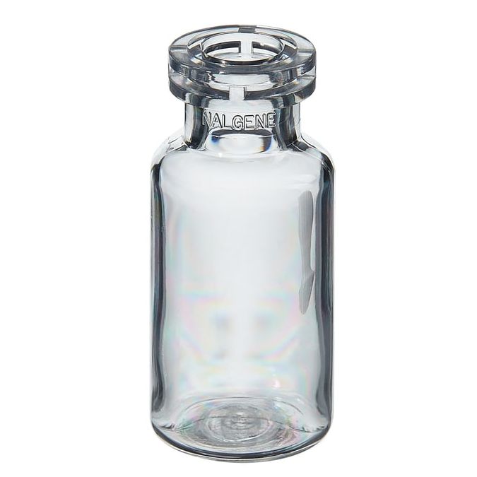 Thermo Scientific Nalgene PETG Serum Vials; with Crimp Finish - Sterile, Shrink-Wrapped Modules - Clear - 13 mm - Case of 3451 - 342030-0003