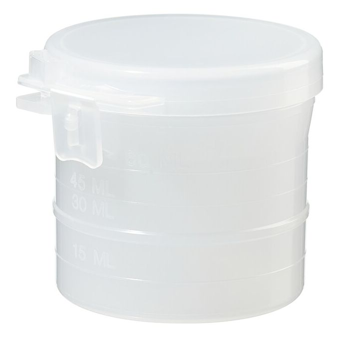 Thermo Scientific Capitol Vial 90 ML Wide-Mouth Flip-Top Containers - Natural - Each - 10060TE