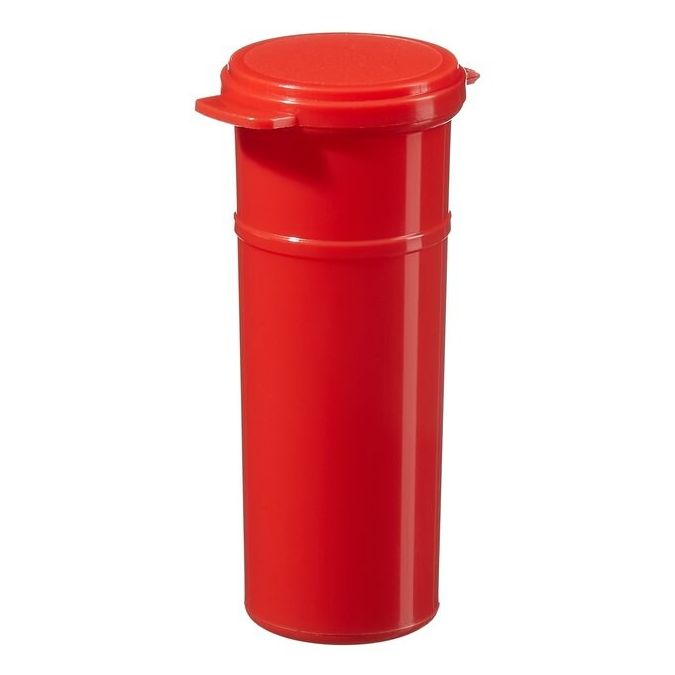 Thermo Scientific Capitol Vial Flip-Top Polypropylene Containers - Frego Red - Case of 600 - 02 FREGORED