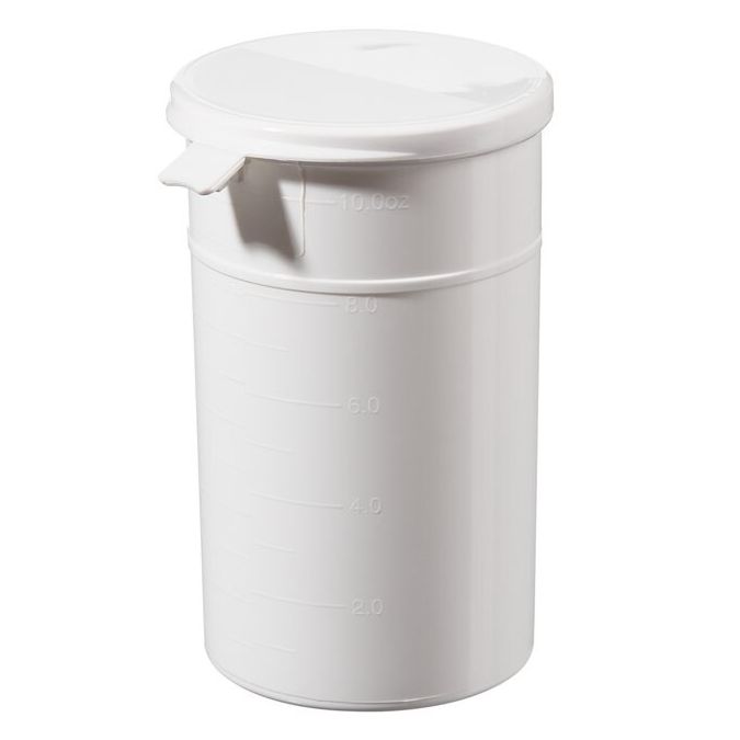 Thermo Scientific Capitol Vial Flip-Top Polypropylene Containers With Lock Seal - White - Each - 10LSWHITE