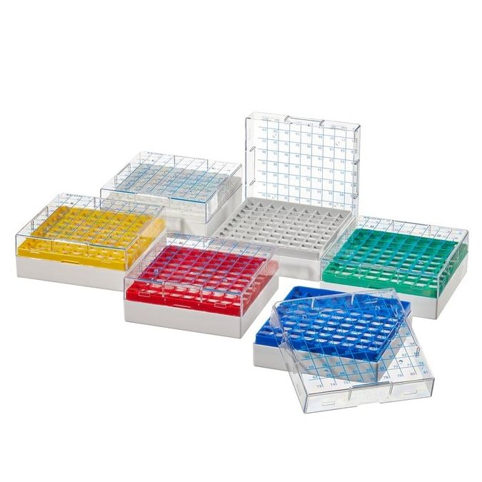 Thermo Scientific 867013-0245 CryoBoxes, 81 (1 to 2 mL Vials) - Assorted (Case of 24)