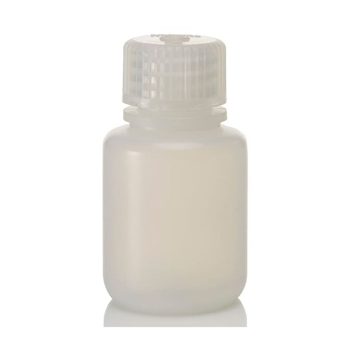 Thermo Scientific 312002-0001 Nalgene Boston Round Narrow-Mouth HDPE Bottles with Closure: Bulk Pack, 30 mL - Natural (Case of 1000)