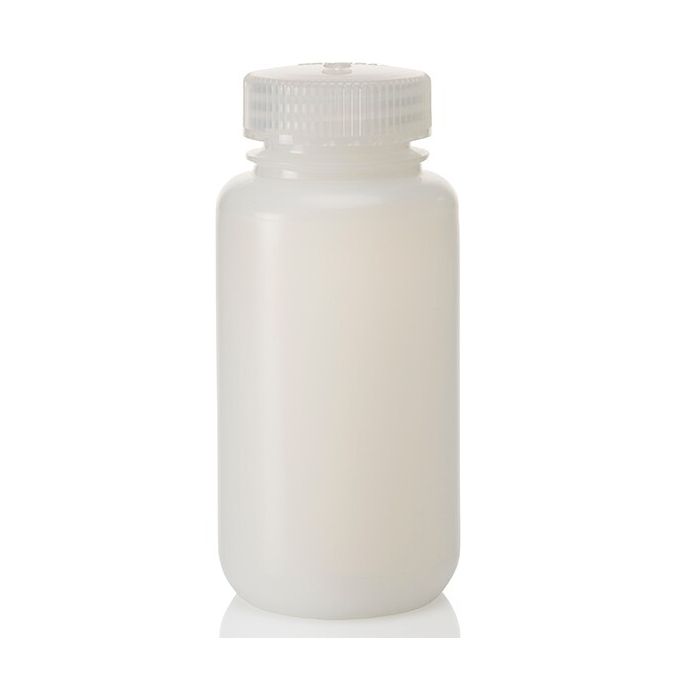 Thermo Scientific 312199-0008 Nalgene Wide-Mouth HDPE IP2 Bottles with Closure: Bulk Pack, 250 mL - White (Case of 250)
