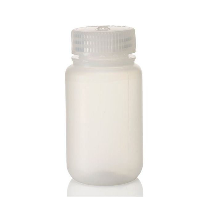 Thermo Scientific 312105-0004 Nalgene Wide-Mouth PPCO Bottles with Closure: Bulk Pack, Autoclavable, 125 mL - Translucent (Case of 500)