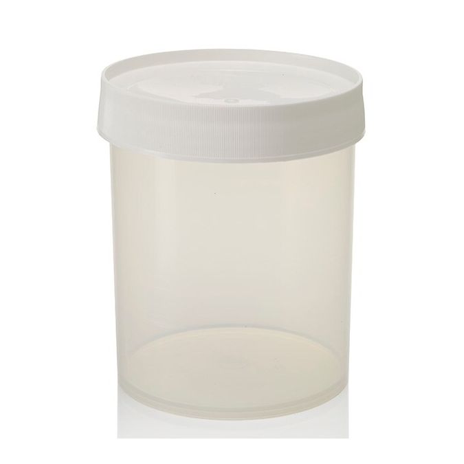 Thermo Scientific 2118-0032 Nalgene Wide-Mouth Straight-Sided PPCO Jars with Closure, 1000 mL - Translucent (Case of 24)