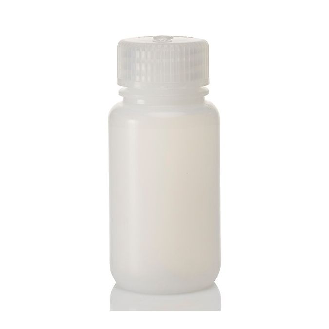Thermo Scientific 332189-0002 Nalgene Wide-Mouth HDPE Economy Bottles with Closure: Bulk Pack, 60 mL - Translucent (Case of 1000)