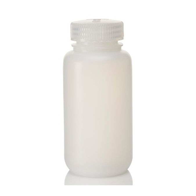Thermo Scientific 332189-0008 Nalgene Wide-Mouth HDPE Economy Bottles with Closure: Bulk Pack, 250 mL - Translucent (Case of 250)