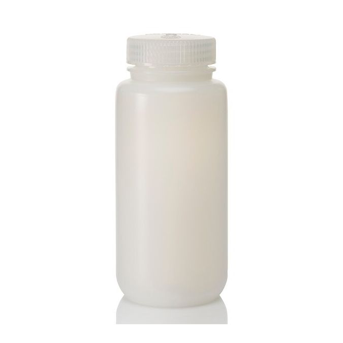 Thermo Scientific 2189-0016 Nalgene Wide-Mouth HDPE Economy Bottles with Closure, 500 mL - Translucent (Case of 48)