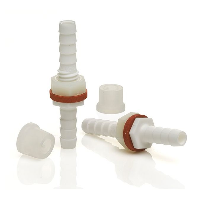 Thermo Scientific 6149-0002 Nalgene Polypropylene, Barbed Bulkhead Fittings, 6.5 mm (24/Cs.)