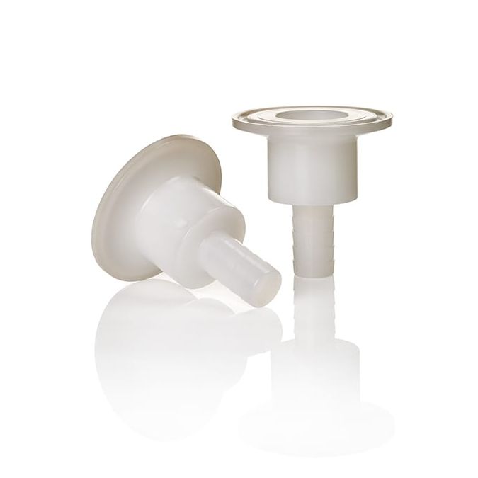 Thermo Scientific Nalgene Sanitary 1 in. Hose Barb Connector - 0.5 in. ID - Case of 2 - 7211-0500