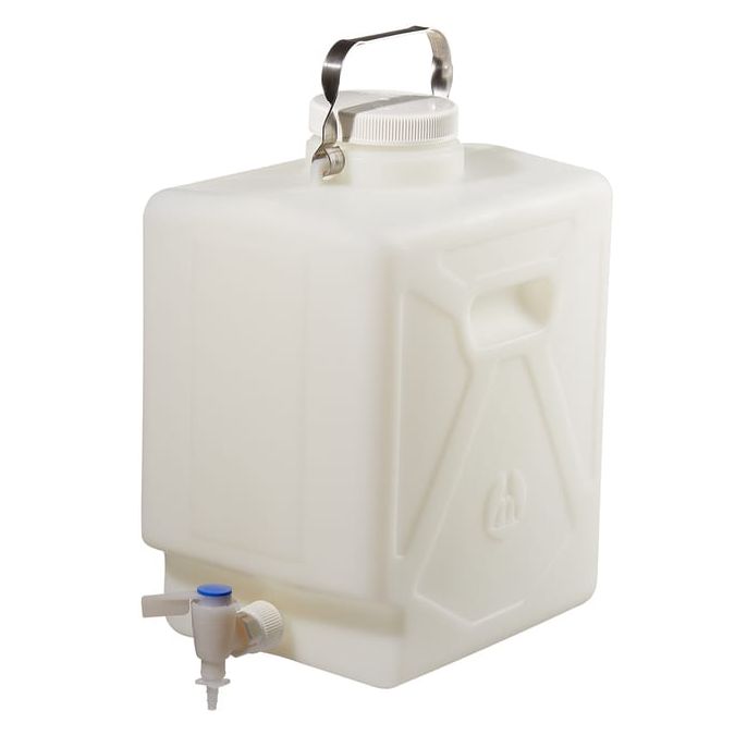 Thermo Scientific DS2327-0050 Nalgene Fluorinated HDPE, Carboy with Spigot - 5.3 gal. / 20 L (1 Ea.)