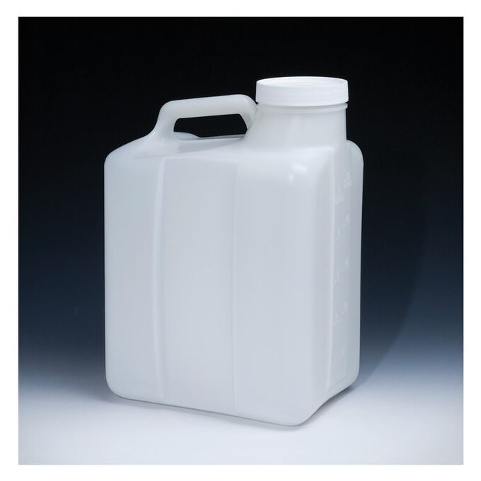 Thermo Scientific 2241-0050 Nalgene HDPE, Heavy-Duty Wide-Mouth Jug with Closure - 5.3 gal. / 20 L (4/Cs.)