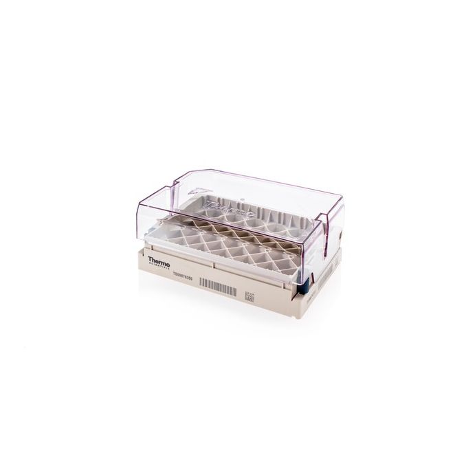 Thermo Scientific Nunc 2.0mL Internally-Threaded Universal Tubes - 331835-BR - 2 mL (Tube) - Empty Latch Rack - Beige with Blue Latches - 10/Cs