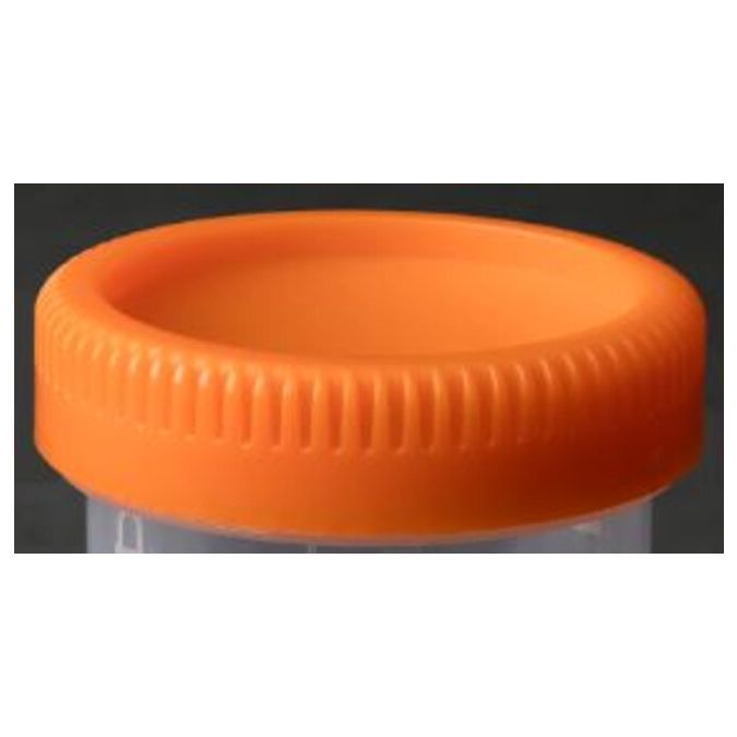 Thermo Scientific Samco Clicktainer Vials and Specimen Containers - CAPORG53-1000 - Vial Not Included - Non-sterile - Orange - 1500/Cs.