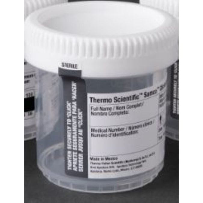 Thermo Scientific Samco Clicktainer Vials and Specimen Containers - 90WHT53-1002 - 90 mL - Sterile - White - 400/Cs.