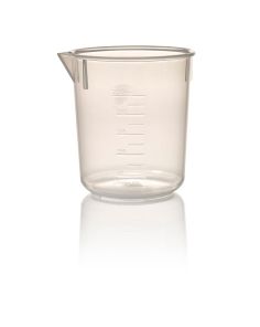 Nalgene Economy Polypropylene Griffin Low-Form Plastic Beakers, 250 mL - Natural translucent (Case of 6)
