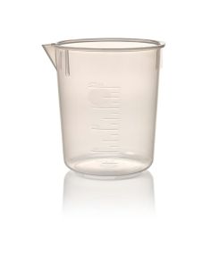 Nalgene Economy Polypropylene Griffin Low-Form Plastic Beakers, 400 mL - Natural translucent (Case of 6)