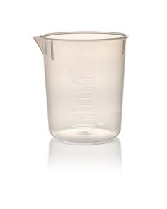 Nalgene Economy Polypropylene Griffin Low-Form Plastic Beakers, 1000 mL - Natural translucent (Case of 6)