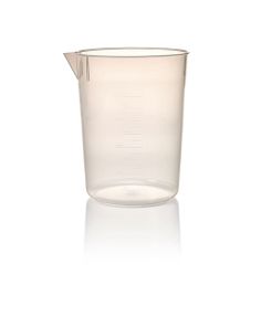 Nalgene Economy Polypropylene Griffin Low-Form Plastic Beakers, 4000 mL - Natural translucent (Case of 4)