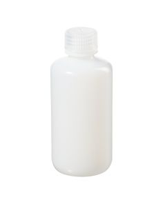 Thermo Scientific 312002-0006 Nalgene Boston Round Narrow-Mouth HDPE Bottles With Closure: Bulk Pack, 175 mL - Natural (Case of 250)