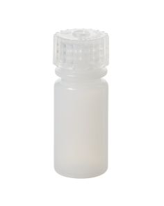 Thermo Scientific 322002-9125 Nalgene HDPE Diagnostic Bottles with Closure: Nonsterile, Tray Pack, 4 mL - Translucent (Case of 1328)