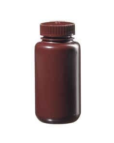 Thermo Scientific 2106-0008 Nalgene Wide-Mouth Lab Quality Amber HDPE Bottles, 250 mL - Amber (Case of 72)