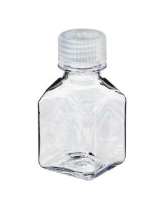 Thermo Scientific 2015-0060 Nalgene Square Polycarbonate Bottles With Closure, 60 mL - Translucent (Case of 96)