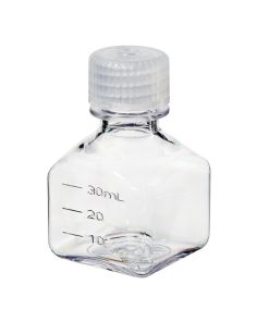 Thermo Scientific 2015-0030 Nalgene Square Polycarbonate Bottles With Closure, 30 mL - Translucent (Case of 96)