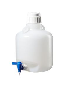 Thermo Scientific 2319-0020 Nalgene Polypropylene, Carboy with Spigot - 2.6 gal. / 10 L (6/Cs.)
