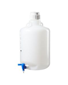 Thermo Scientific 2319-0050 Nalgene Polypropylene, Carboy with Spigot - 5.3 gal. / 20 L (4/Cs.)