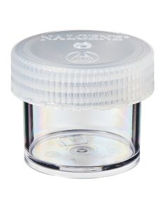 Thermo Scientific 2116-0060 Nalgene Straight-Sided Wide-Mouth Polycarbonate Jars with Closure, 60 mL - Clear (Case of 48)