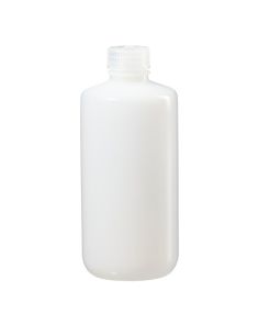 Thermo Scientific 2099-0016 Nalgene Narrow-Mouth HDPE IP2 Bottles, 500 mL - Translucent (Case of 48)