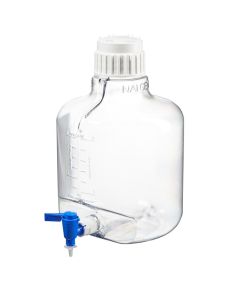 Thermo Scientific 2317-0020 Nalgene Round Polycarbonate Clearboy Carboy with Spigot - 2.6 gal. / 10 L (4/Cs.)