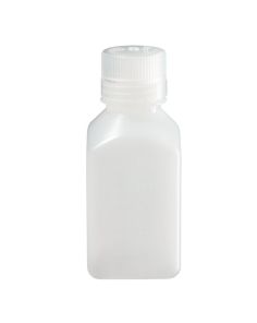 Thermo Scientific 312018-0250 Nalgene Square HDPE Graduated Bottles with Closure: Bulk Pack, 250 mL - Translucent (Case of 250)