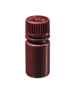 Thermo Scientific 2004-9050 Nalgene Narrow-Mouth Amber HDPE Lab Quality Bottles, 15 mL - Opaque Amber (Case of 72)