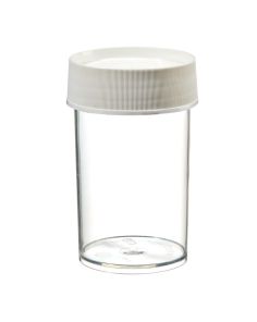 Thermo Scientific 2117-0250 Nalgene Wide-Mouth Straight-Sided PMP Jars with White Polypropylene Screw Closure, 250 mL - Clear (Case of 24)