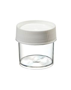 Thermo Scientific 2117-0125 Nalgene Wide-Mouth Straight-Sided PMP Jars with White Polypropylene Screw Closure, 125 mL - Clear (Case of 24)