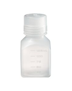 Thermo Scientific 2016-0125 Nalgene Square Narrow-Mouth PPCO Bottles with Closure, 125 mL - Translucent (Case of 72)