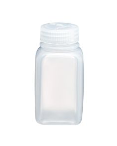Thermo Scientific 2110-0006 Nalgene Square Wide-Mouth PPCO Bottles with Closure, 175 mL - Translucent (Case of 72)