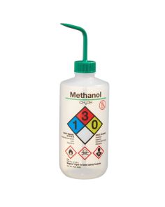 Thermo Scientific 2425-0503 Nalgene Narrow-Mouth Right-to-Know LDPE Wash Bottles, 500 mL - Natural (Case of 24)