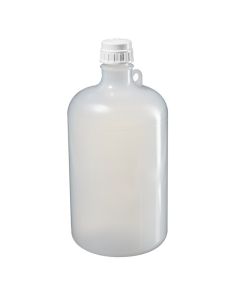 Thermo Scientific 2203-0020 Nalgene Large Narrow-Mouth PPCO Bottles with Closure, 8 L - Translucent (Case of 6)