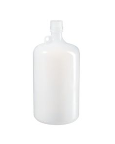 Thermo Scientific 2202-0010 Nalgene Large Narrow-Mouth LDPE Bottles, 4 L - Translucent (Case of 6)
