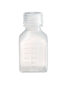 Thermo Scientific 312016-0060 Nalgene Square Natural PPCO Graduated Bottles with Closure: Bulk Pack, 60 mL - Translucent (Case of 1000)