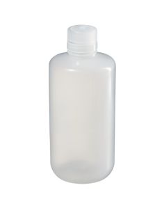 Thermo Scientific 312006-0032 Nalgene Boston Round Narrow-Mouth Natural PPCO Bottles with Closure: Bulk Pack, 1 L - Natural (Case of 50)